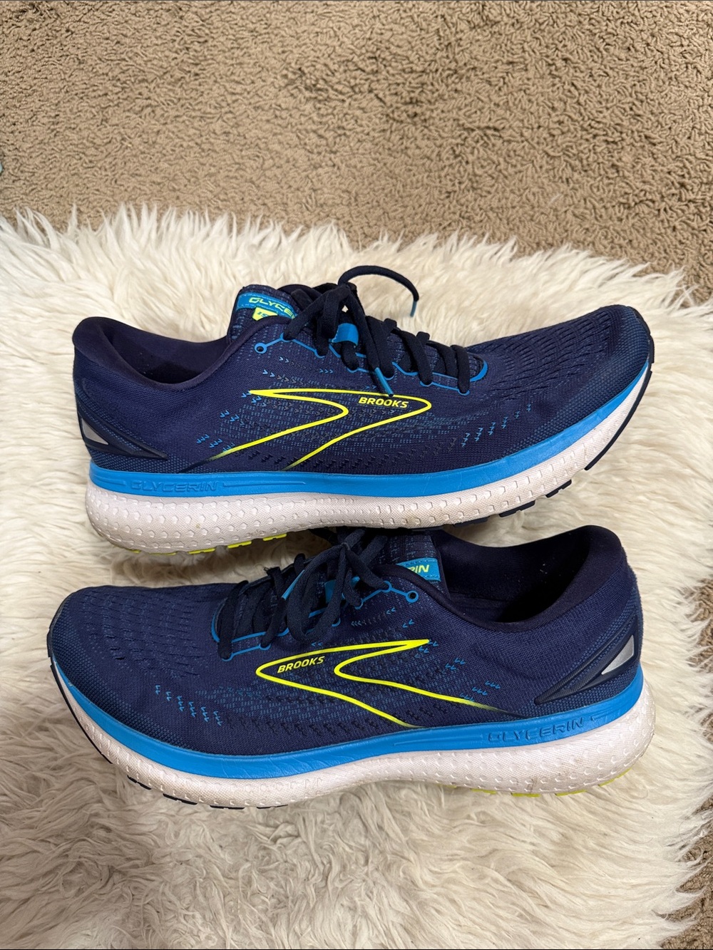 Brooks Glycerin 19 Men's Comfort
Running Shoes Size 14 D Blue